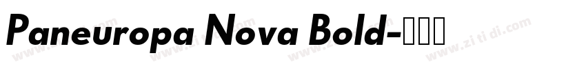 Paneuropa Nova Bold字体转换